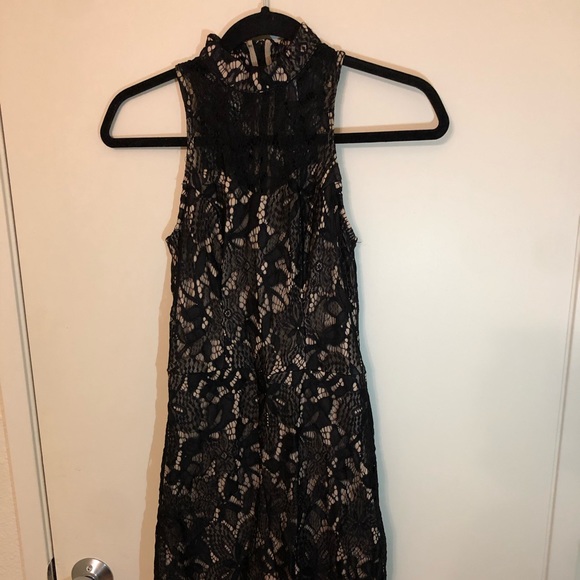 Womens Black & Cream Dress - Picture 2 of 6
